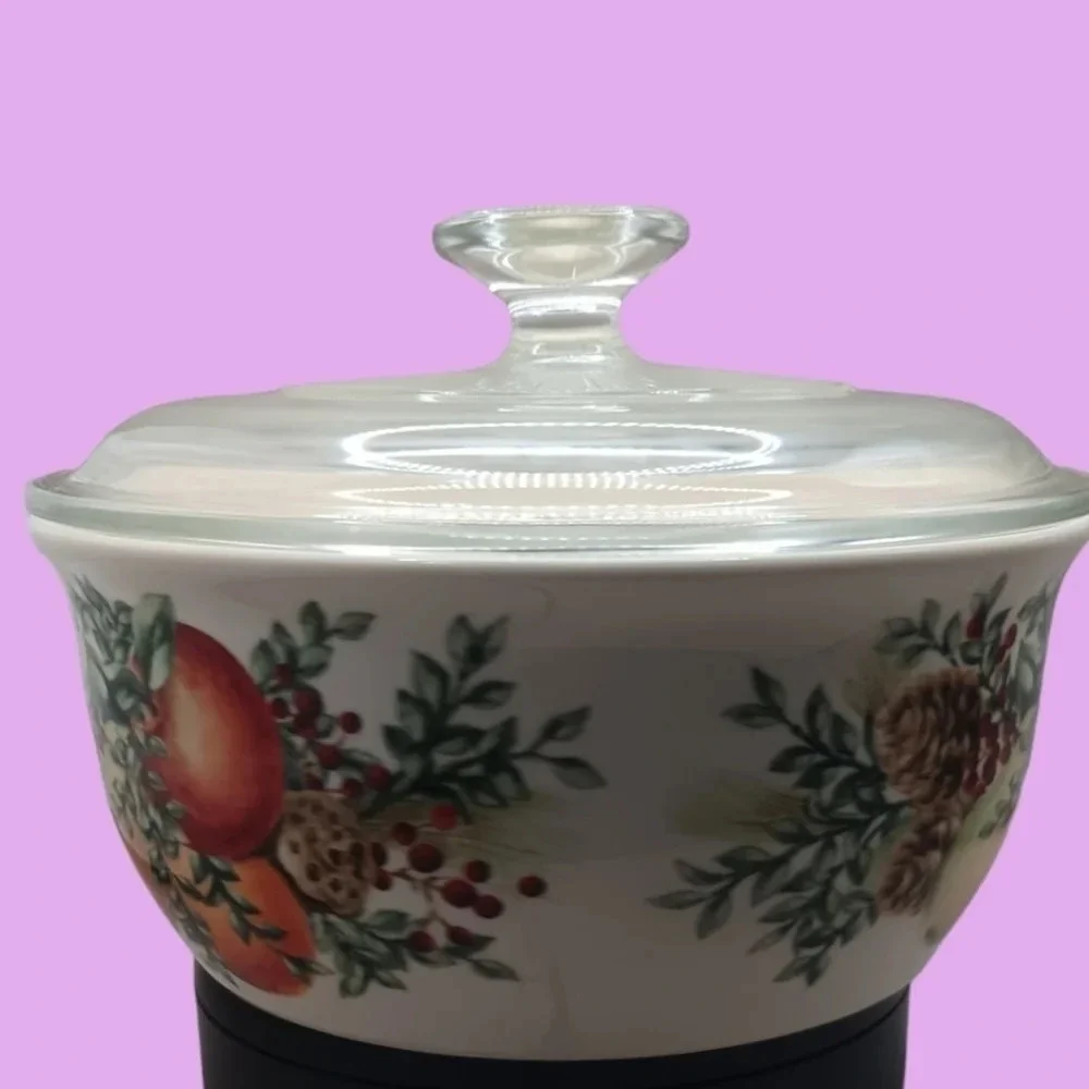 Lenox williamsburg boxwood& pine 1.5 qt round casserole